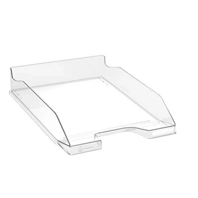 Bild av Exacompta Ref 113223D 1 COMBO MIDI brevkorg mått 34,6 x 25,5x 6,5 cm för A4 + dokument färg crystal glossy Levereras med etiketthållare solid och stabil