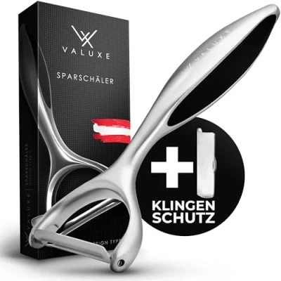 Bild av VALUXE® Premium sparskalare med vasst rostfritt stål blad och halkfritt handtag praktisk Y grönsaksskalare för exakt skalning innovativ potatisskalare, sparrisskalare, universalskalare
