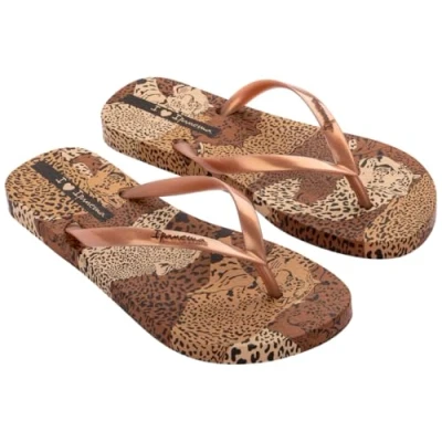 Bild av Ipanema Dam djurtryck VI FEM flipflop, beige/guld/brun, 39 EU, Beige guld brun, EU