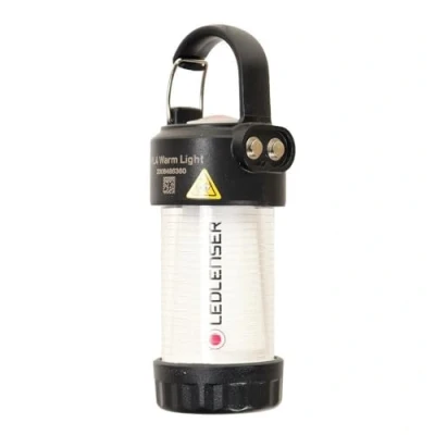 Bild av Ledlenser ML4 Warm Light LED lykta, uppladdningsbart 14500 batteri, 300 lumen, bländfri (patenterad), upp till 40 timmars drifttid, rött ljus, 1x AA batteridrift möjlig, karbinhake, utomhus, camping