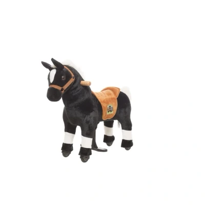 Bild av Animal riding ZRP001S ridhäst Maharadscha (för barn från 3 år, sadelhöjd 56 cm, med rullar) ARP001S, svart, S