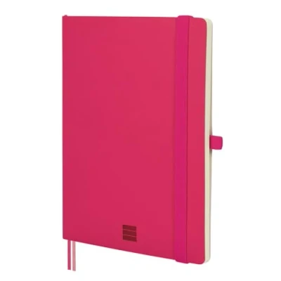 Bild av FINOCAM Nexo Notebook Soft Cover Plain Fuchsia A5 with Micro Perforated Pages Pocket and Pen Holder 72 Pages, Ideal for Writing Drawing