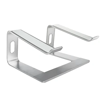 Bild av honju Datorstativ för ergonomiskt arbete [laptophöjning skrivbord, laptopstativ av robust aluminium, stativ bärbar dator/MacBook stativ] silver