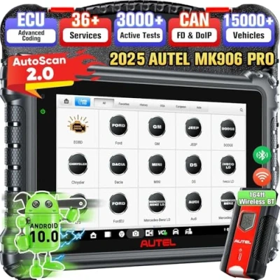 Bild av Autel Scanner MaxiCOM MK906 PRO Bildiagnostikverktyg, 2024 Senaste, Android 10.0, ECU Kodning, Dubbelriktad, 36+ Tjänster, Flerspråkig Ver. av MS906 Pro/MS906BT, Stöd för DoIP/CAN FD