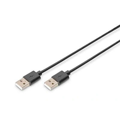 Bild av DIGITUS USB 2.0 anslutningskabel 1,8 m A (Pl) till 480 Mbit/s kompatibel Svart