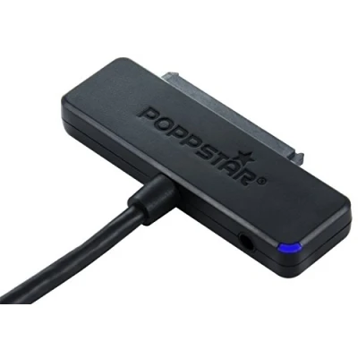 Bild av Poppstar hårddiskadapter (USB 3.1 gen 2 typ C) SATA USB kabel för externa hårddiskar (SSD, HDD, 2,5, och 3,5 tum) upp till 10Gb/s, UASP support