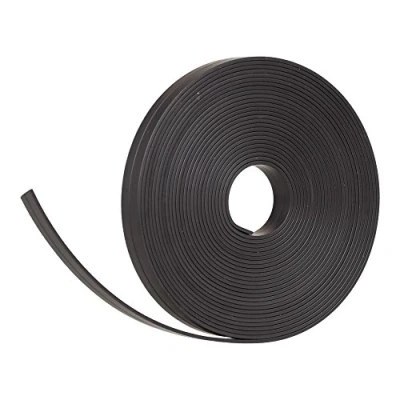 Bild av Magnetisk remsa, svart, 5 m lång, 10 mm bredd, för magnetpaneler, kylskåp, planeringstavlor och whiteboardtavlor