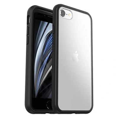 Bild av OtterBox Sleek Series skal för iPhone 7/8/SE 2:e gen/SE 3:e gen, stöttåligt, fallsäkert, supertunt, skyddande tunt skal, testad till militärstandard, Klar/Svart, Utan Förpackning