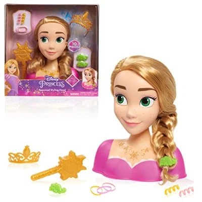 Bild av Disney Princess Rapunzel, blont hår, 10 delars lekset, nyfödd, barnleksaker från 3 år Just Play