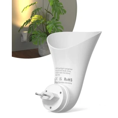 Bild av BrightArk Plug in vägglampa GU10 Spotlight Uplighters inomhus vägglampor för vardagsrum hall sovrum (glödlampa ingår ej)