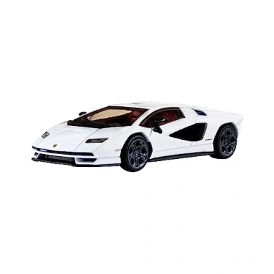 Bild av Hot Wheels Premium Lamborghini Countach LPI 800 4, 1:43rd fordon i större skala, officiellt licensierade kopior för vuxna samlare, Real Riders däck, Metal/Metal kaross och chassi, HMD49