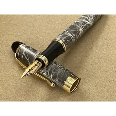 Bild av Rhapsody Jinhao x450 reservoarpenna 0,5 mm medium fin spets bläckpennor (grå marmor)