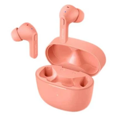 Bild av Philips TAT2206PK/00 Hörsnäckor för vuxna, Svett och Fukttåliga, Bluetooth, Upp till 18h Speltid, Mjuka Silikonproppar i 3 storlekar, Inbyggd Mikrofon, Klassisk Design Behaglig Passform, Rosa