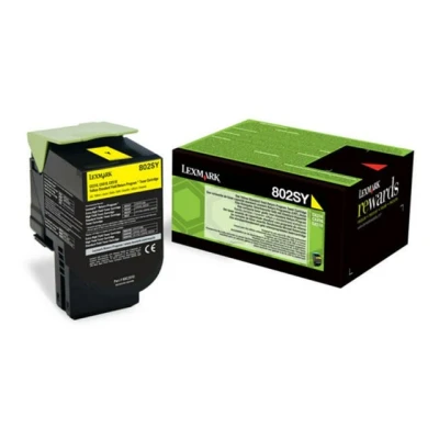 Bild av Lexmark 80C2SYE / Return Program Toner Tonerkassett Yellow