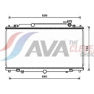 Bild av Kylare, motorkylning AVA QUALITY COOLING MZ2280