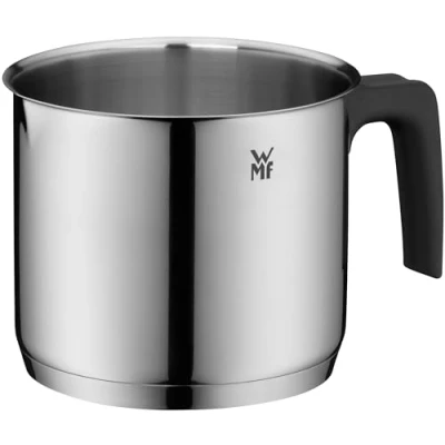 Bild av WMF 794769990 mjölkkruka Ø 14 cm ca. 1,7 l hällfälg Cromargan rostfritt stål borstat lämplig för alla spisplattor inklusive induktion diskmaskinssäker, silver
