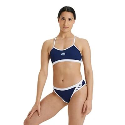 Bild av ARENA Performance Icons solid baddräkt för kvinnor med korsrygg MaxLife bikini pool träningsdräkt
