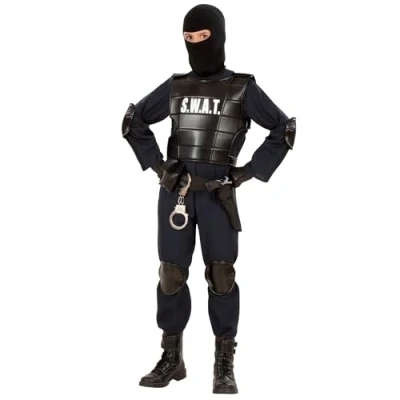 Bild av W WIDMANN MILANO Party Fashion Barndräkt S.W.A.T, agent, säkerhetstjänst, SWAT, hemlig karnevalkostymer