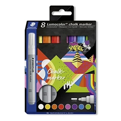 Bild av Staedtler Chalk marker Lumocolor 2.4mm 8pcs