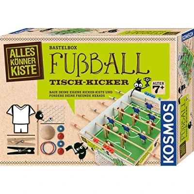 Bild av Kosmos 604479 Alles KönnerBox fotboll bords kicker, gör det själv pysselset för pojkar och flickor från 7 år, komplett set pyssel, bygg lek med bordsfotboll