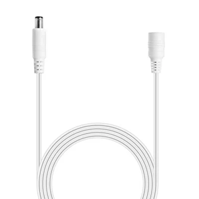 Bild av Wicked Chili 5 m DC förlängningskabel kompatibel med Philips HUE Play Gradient Lightstrip surroundbelysning för TV, kabelförlängning strömförsörjning, S020YM2400083, vit