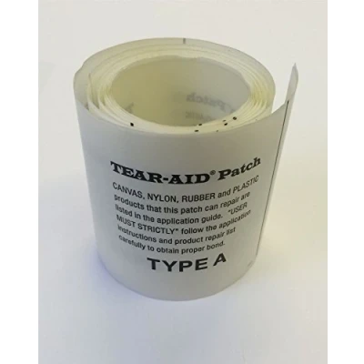 Bild av TEAR AID typ A tält markis kite båt segling tyg självhäftande reparationslapp 75 mm x 600
