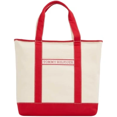 Bild av Tommy Hilfiger Summer TOTE Unisex Shoppingväska, Storlek: One Size, Red