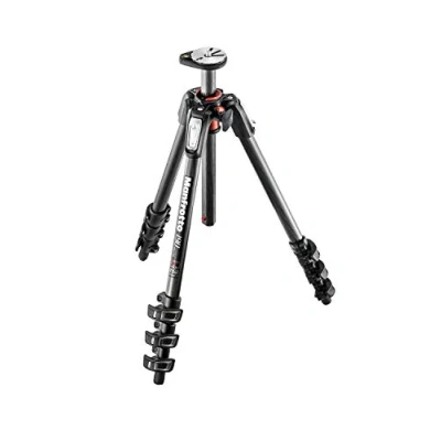 Bild av Manfrotto MT190CXPRO4, 190 kolfiber 4 sektionsstativ med horisontell kolonn, Quick Power Lock System, Made in Italy, for DSLR, CSC, Mirrorless