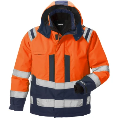 Bild av VINTERJACKA VARSEL 4035 GTT VARSELORANGE/MARIN STL 3XL Beijerbygg Byggmaterial