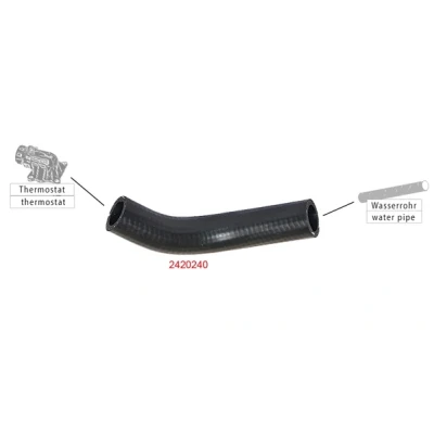 Bild av METZGER 2420240 Durite De Refroidissement 20,7 EPDM (éthylène propylène diène caoutchouc) PEUGEOT: 306 3/5 portes, Partner I Van, 205 II portes