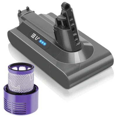 Bild av Waitley V10 batteri, 6 000 mAh ersättningsbatteri för Dyson Animal Absolute Motörhead Fluffy Total Clean SV12 dammsugare