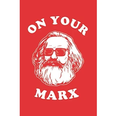 Bild av On Your Marx: Notebook &amp; Journal Funny Communists Socialists Che Guevara Journal, Blank Lined Notebook, Meme Composition Book, School, College Or Office Gag Gift