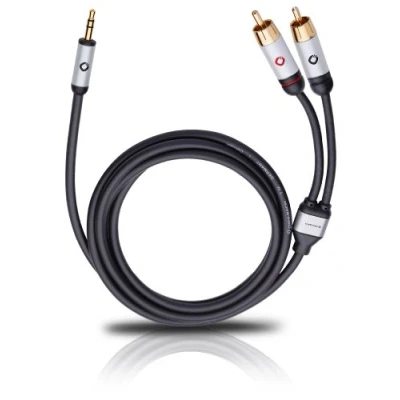 Bild av OEHLBACH i Connect ljudkabel J 35/R uttag 3,5 mm till 2 x RCA analog stereo svart 5 m