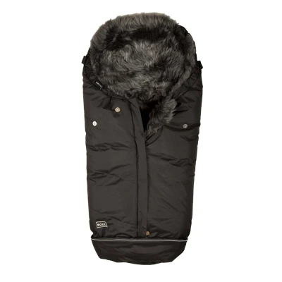 Bild av Bozz Lammskinnsåkpåse Långhårig, Black/Grey