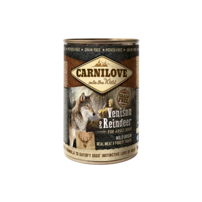 Bild av Wild Meat Venison &amp; Reindeer Våtfoder till Hund 6 x 400 g
