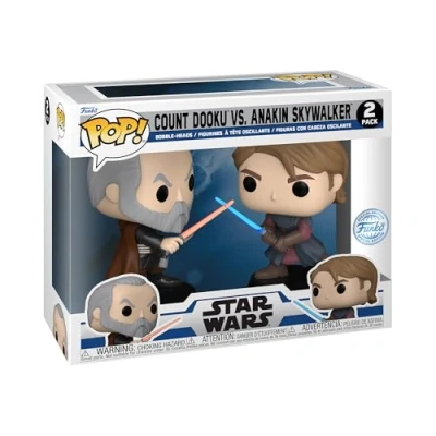 Bild av Anakin Skywalker contre le Comte Dooku US Ex Pop! Vinyle 2pk