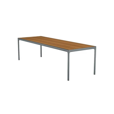Bild av HOUE FOUR Table Trädgårdsbord Grey/Bamboo 90x270 H74 x W90 D270 cm