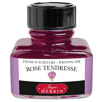 Bild av Jacques Herbin 13061T 30 ml bläckflaska för reservoarpennor och kulspetspennor Rose Tendresse