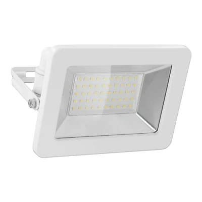 Bild av goobay 53875 LED strålkastare utomhus 50 W/utomhus IP65/neutralt vitt ljus 4250 lm/LED vägginstallation / IP65 trädgårdsstrålkastare/vit