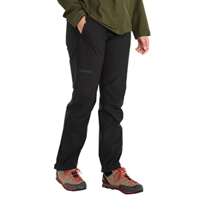 Bild av Marmot Kvinnor Wm&#039;s Minimalist Pant, Vattentäta Gore Tex regnbyxor, vindtäta vandringsbyxor, andningsaktiva regnkläder för vandring och trekking, Black, XL