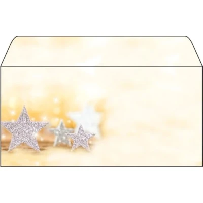 Bild av Sigel DU035, DL (110 x 220 mm), Beige, Silver, papper, 90 g/m ^, 50 styck