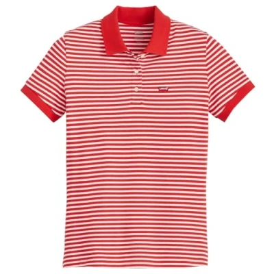 Bild av Levi&#039;s Piké, Storlek: Small, Marigold stripe mars red