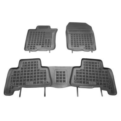 Bild av REZAW PLAST 201416 Ensemble de tapis sol Caoutchouc avant et arrière noir TOYOTA: Land Cruiser Prado 120, 150