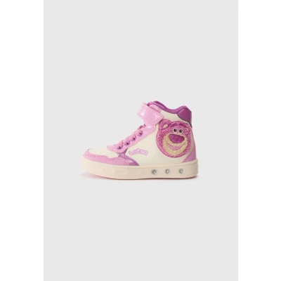 Bild av Geox Höga sneakers för barn, Storlek: 29, Dark pink/light ivory Förstklassig skinnimitation