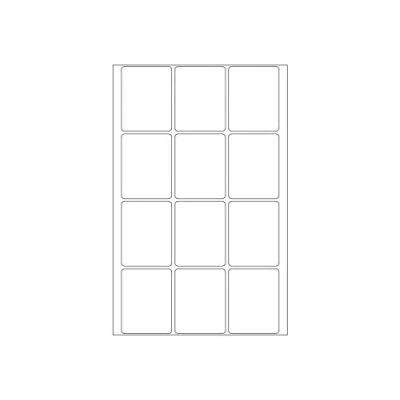 Bild av HERMA 2440 multifunktionsetiketter små (32 x 41 mm, 32 ark, papper, matt) självhäftande, permanenta hushållsetiketter för handskriven märkning, 384 klistermärken, vit