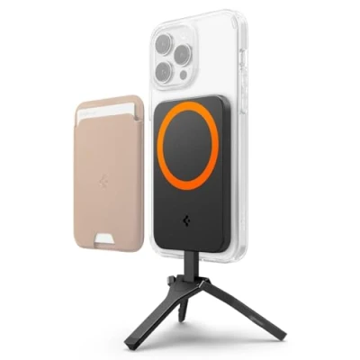 Bild av Spigen OneTap MagFit+ stativ för Magsafe, kompatibel med iPhone 15 Pro Max, Pro, 15, Plus och 14,13,12 modeller Svart
