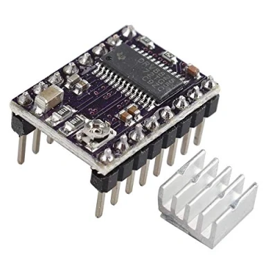Bild av HALJIA StepStick DRV8825 stegmotor förare bärare Reprap 4 lagers PCB med kylfläns kompatibel 3D skrivare RP A4988
