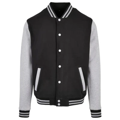 Bild av Build Your Brand herrjacka, Svart/grå (Heather Grey), 4XL