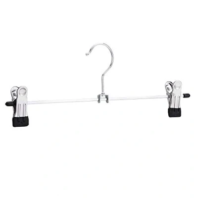 Bild av Amazon Basics Metallhängare för byxor och kjolar, med klämmor, 20 pack, krom