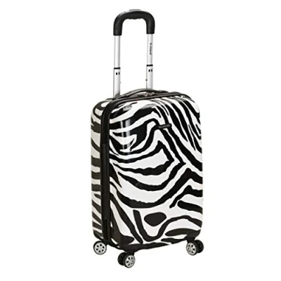 Bild av Rockland Safari hård sida spinner hjul bagage, Zebra, En storlek, Melbourne expanderbart bagage